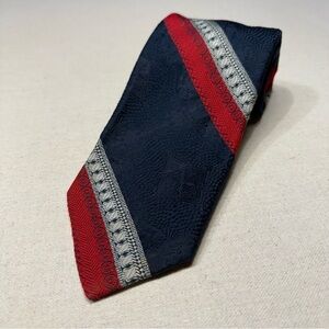 Italianissimo Elegant Red and Blue Men's Tie - Made in Italy